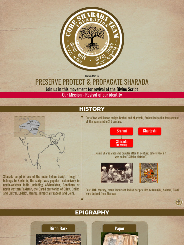 Reviving the Sharada Script Heritage | PDF
