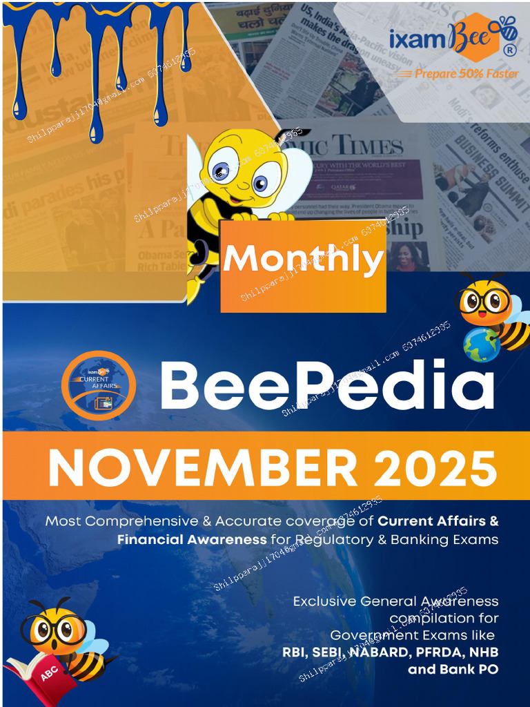 Beepedia Monthly Current Affairs (Beepedia) November 2025 | PDF |  Unemployment | Reserve Bank Of India