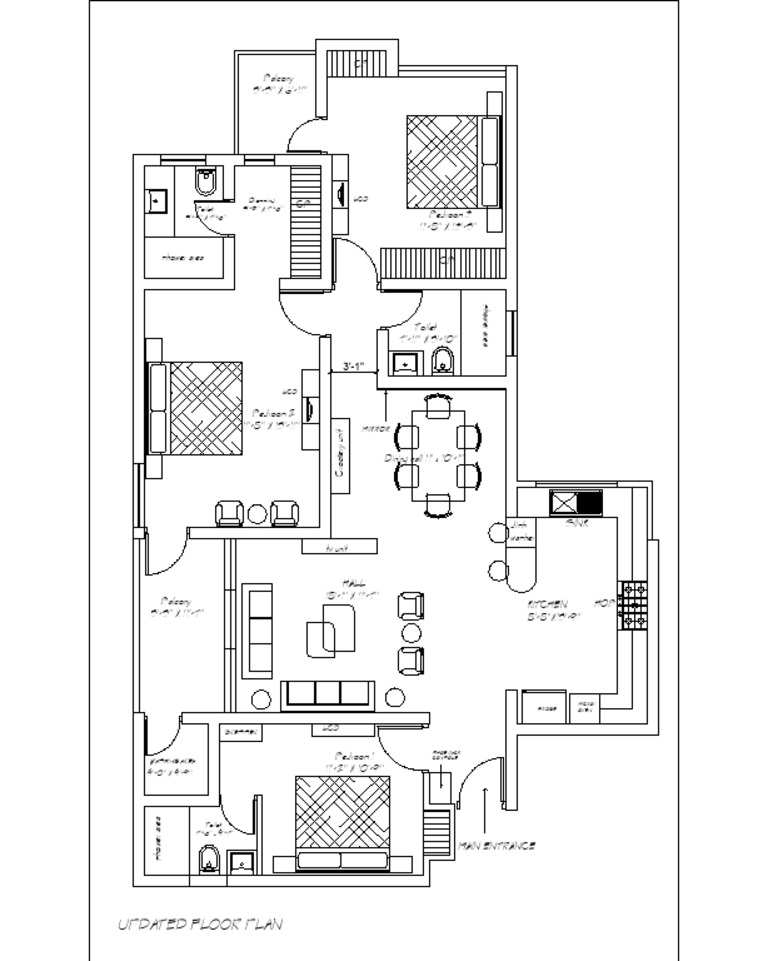 Detailed Floor Plan Dimensions | PDF | Domestic Implements | Home