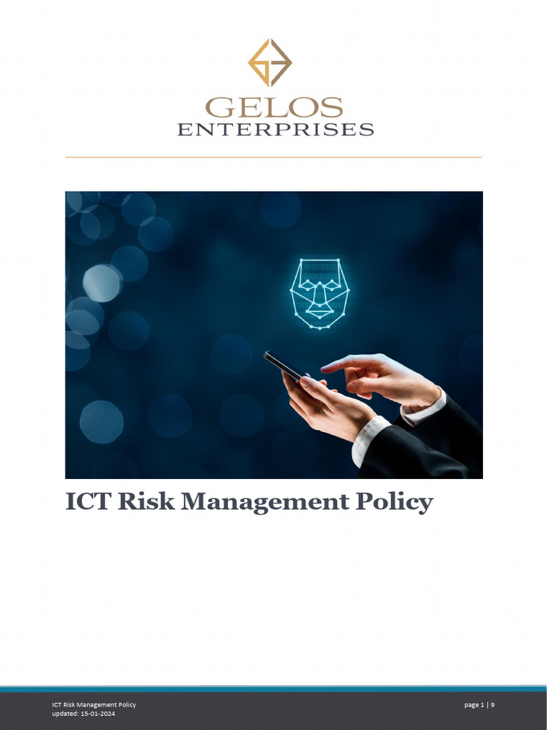 ICT Risk Management Policy Overview | PDF | Risk | Risk Management