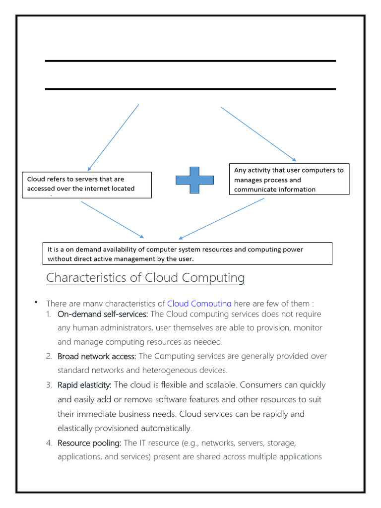 Key Characteristics of Cloud Computing | PDF | Cloud Computing ...