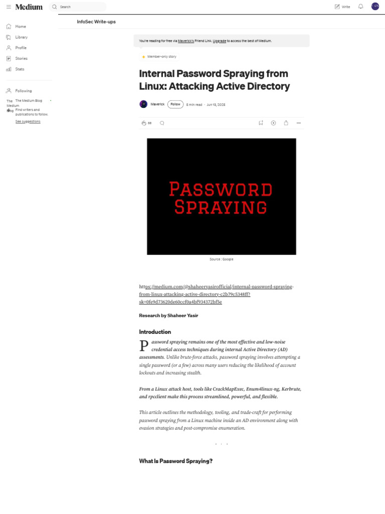 Internal Password Spraying From Linux - Attacking Active Directory - by ...