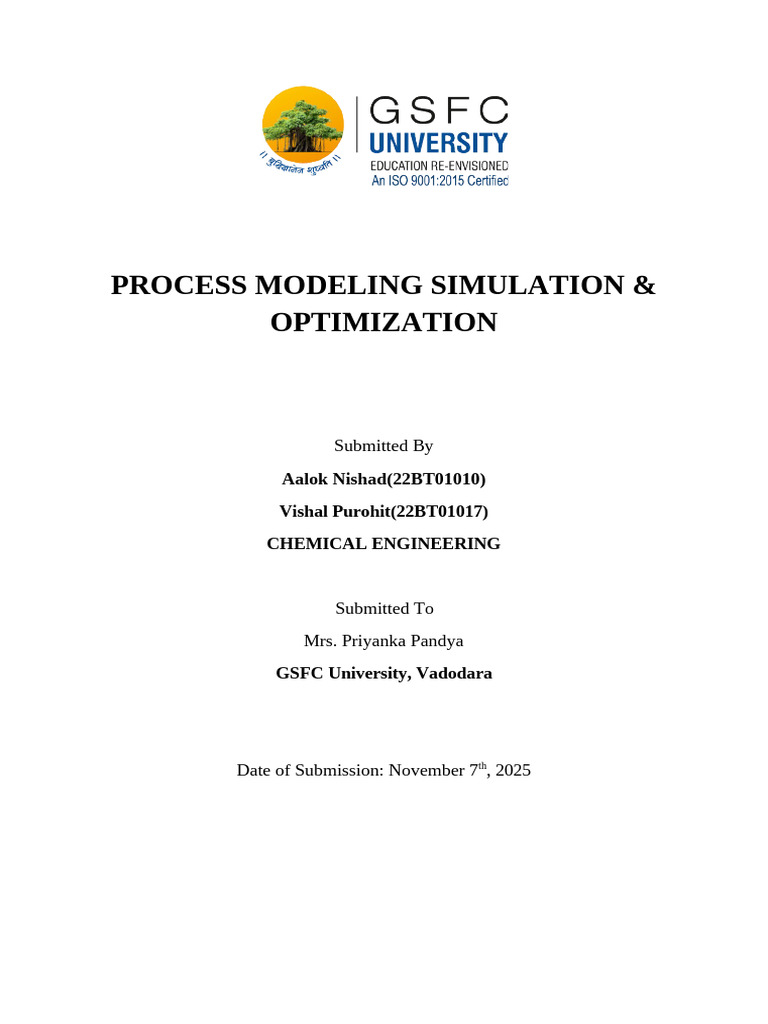 Process Modeling and Optimization Techniques | PDF | Ratio | Convex Set