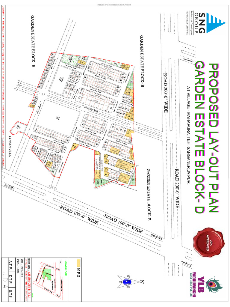 Garden Estate Block D Layout Plan | PDF
