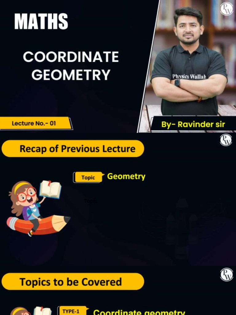 Coordinate Geometry 01 - Class Notes | PDF