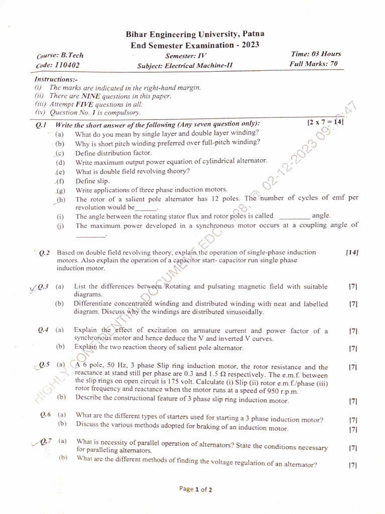 Em-2 Eee Pyq 2023 | PDF