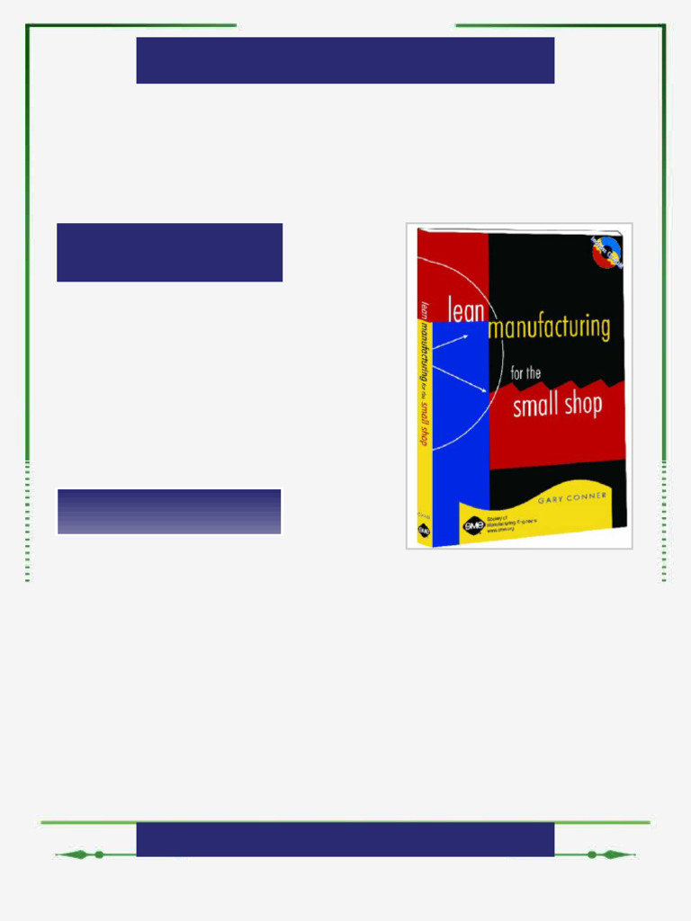 Lean manufacturing for the small shop 1st Edition Conner ebook full ...
