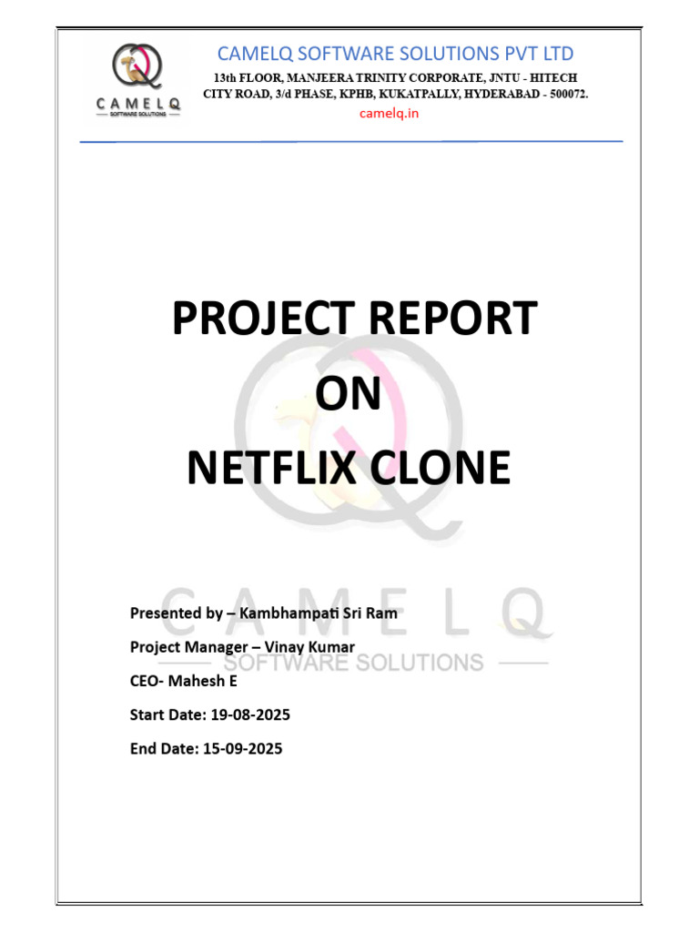 Netflix Clone DevSecOps Project Report | PDF | Computing | Software