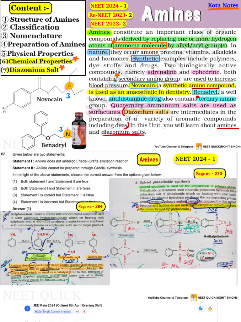 Comprehensive Guide to Amines and Their Properties | PDF | Amine | Amide