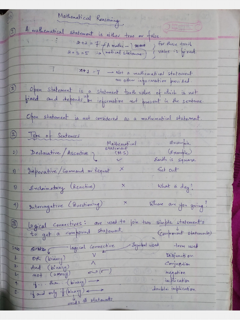 Mathematical Reasoning | PDF
