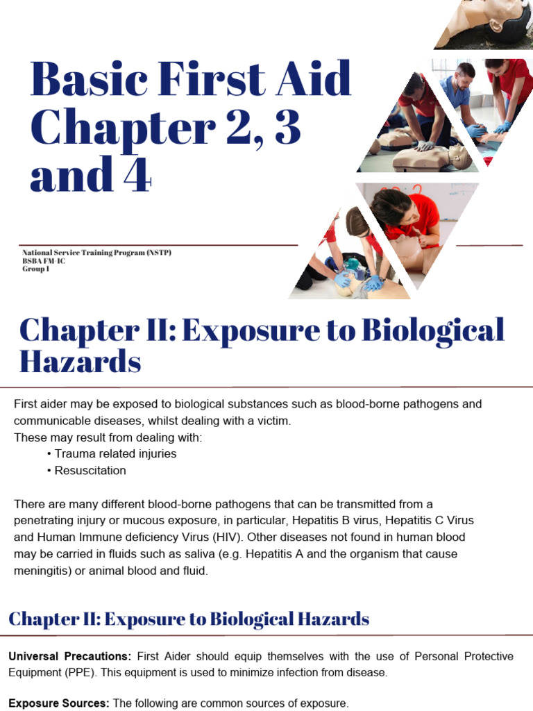 First Aid: Biological Hazards & CPR Guide | PDF | Cardiopulmonary ...