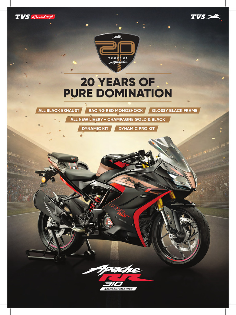 Tvs Apache Rr310 Anniversary Edition Specsheet | PDF