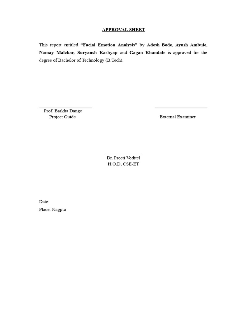 Approval | PDF
