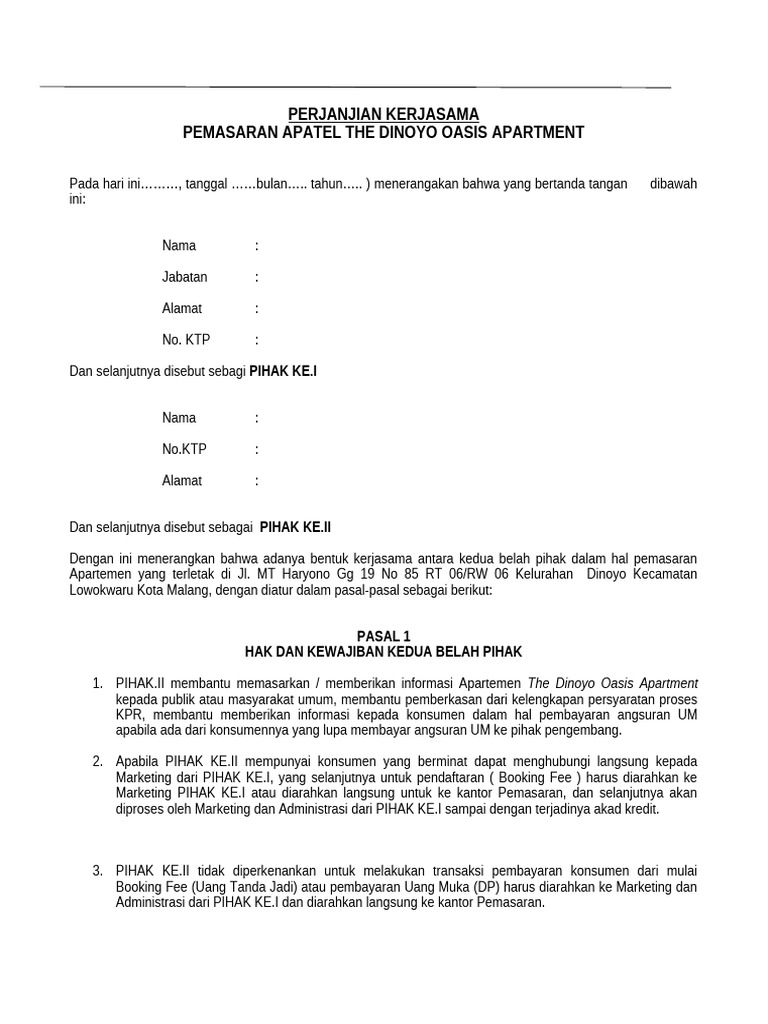 MOU MArketing | PDF