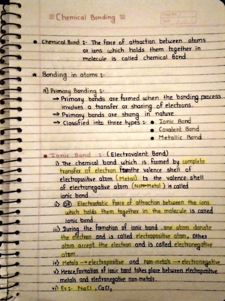 Chemical Bonding | PDF