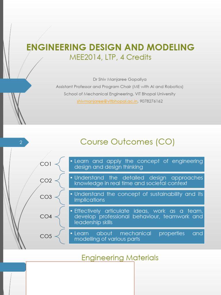 Engineering Design & Material Properties | PDF | Deformation ...