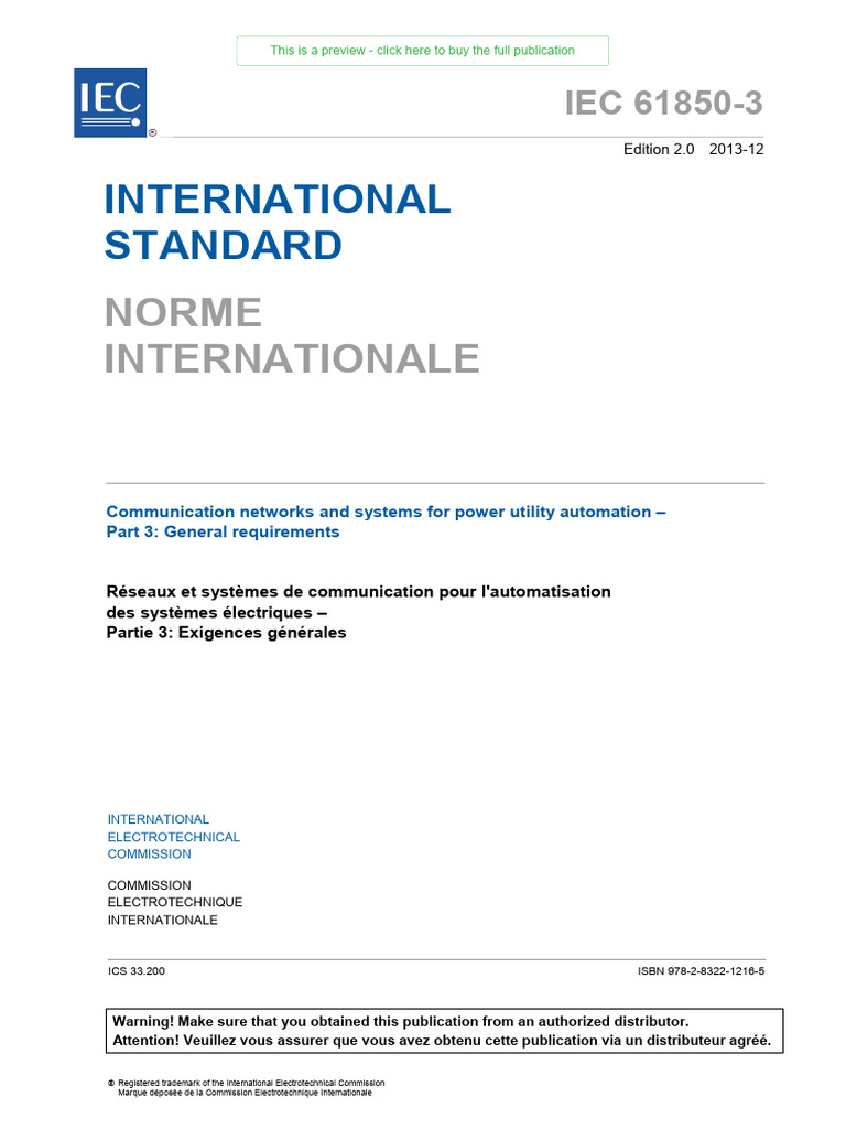 IEC 61850-3 General Requirements Guide | PDF | Electromagnetic ...