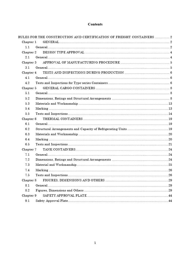 Freight Container Construction Rules | PDF | Thermal Insulation | Surveying