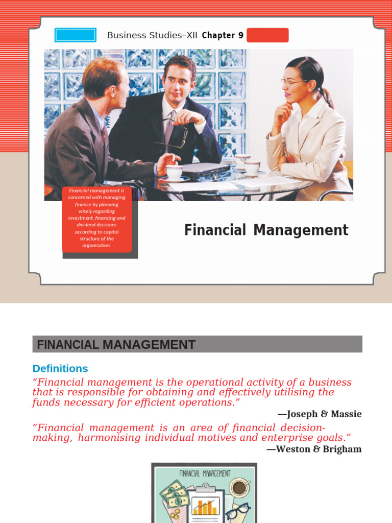 Financial Management Overview for Businesses | PDF | Dividend | Capital ...