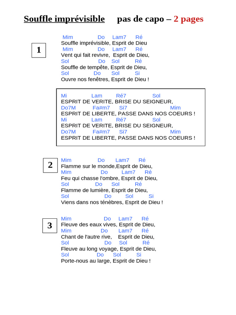 Souffle de Dieu : Chant de Pentecôte | PDF | Saint-Esprit