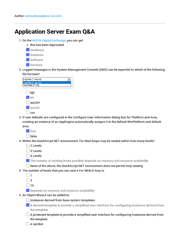 Application Server Exam Q&A Guide | PDF | Active Directory | Command ...