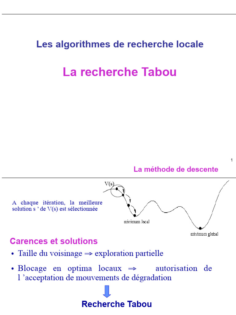 4 Cours4 MeREA Meta Tabou KNT | PDF | Mathématiques appliqués ...