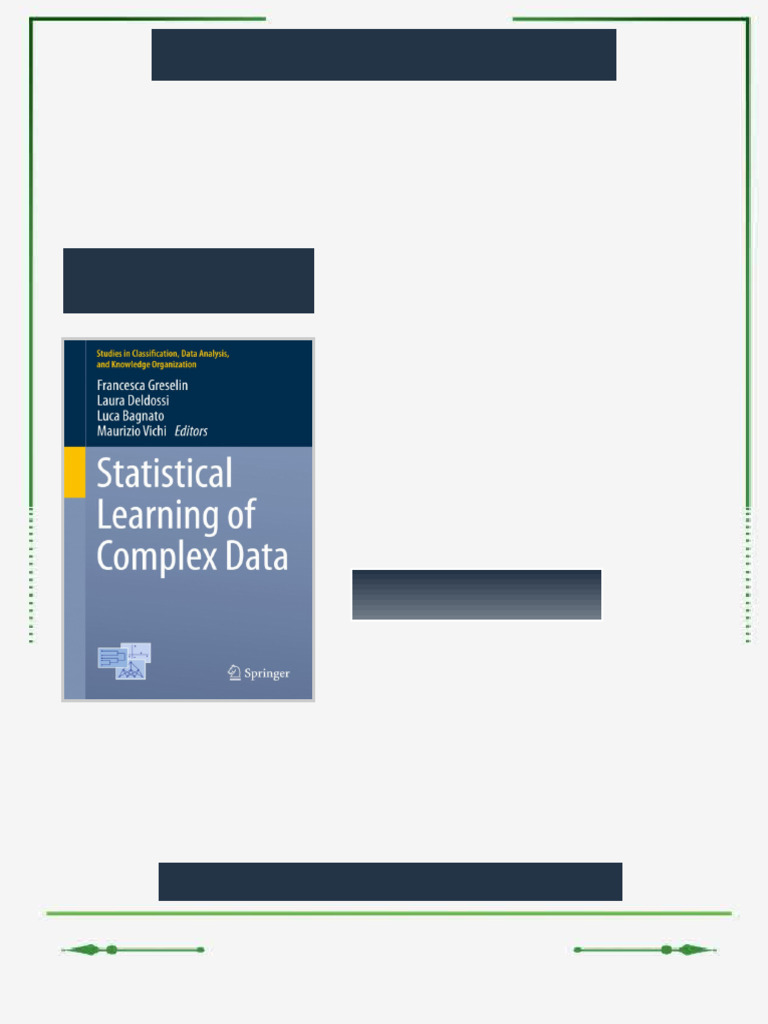 Statistical Learning of Complex Data Francesca Greselin eBook 2025 full ...