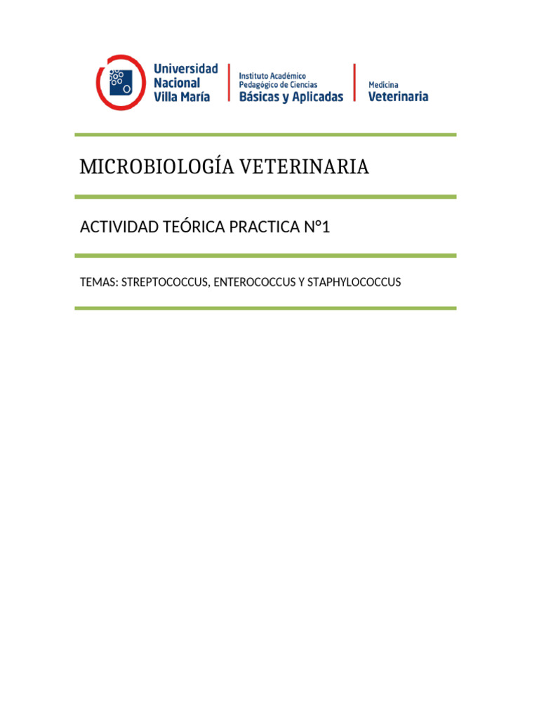 Atp #1 | PDF | Estreptococo | Las bacterias