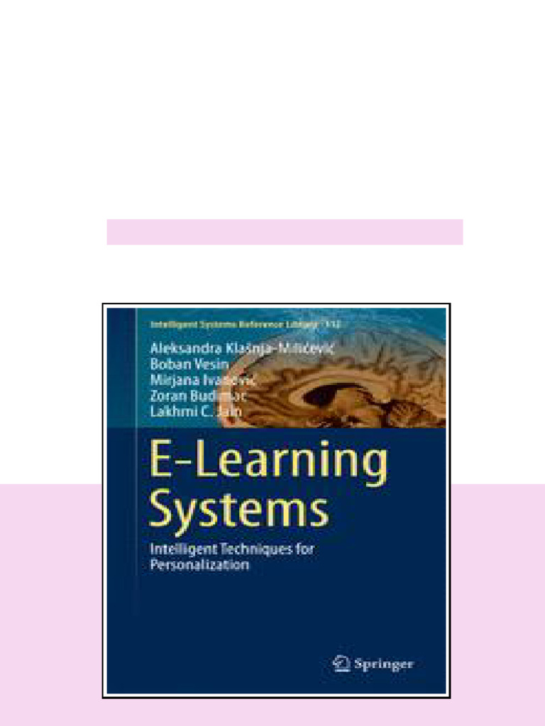 Elearning Systems Intelligent Techniques For Personalization 1st ...