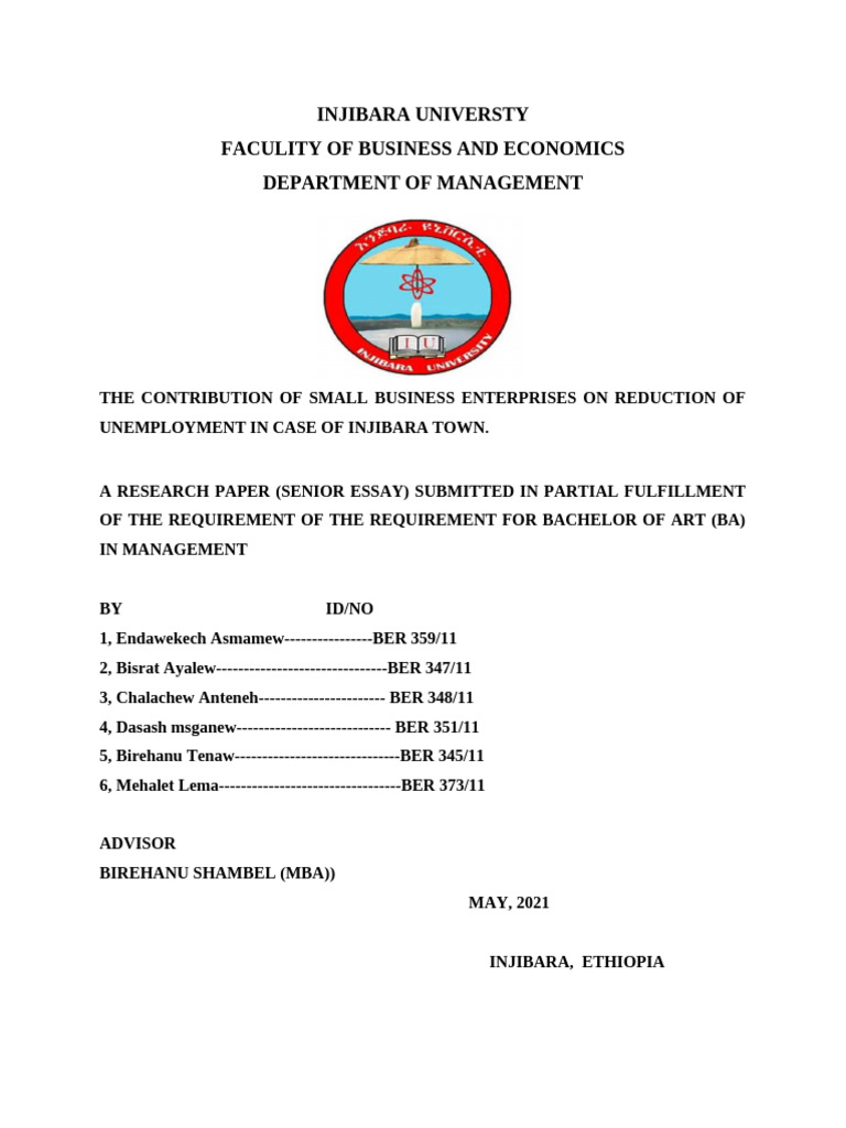 Small Businesses' Role in Reducing Unemployment | PDF | Unemployment ...