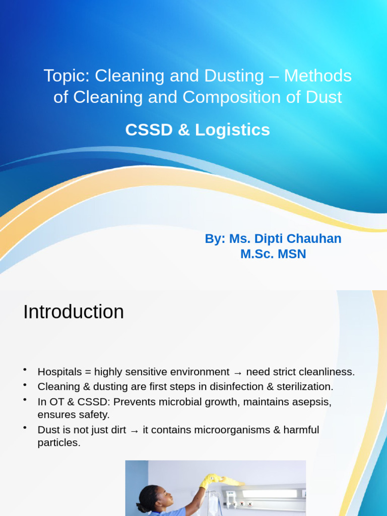 Methods of Cleaning & Composition of Dust | PDF | Dust | Disinfectant