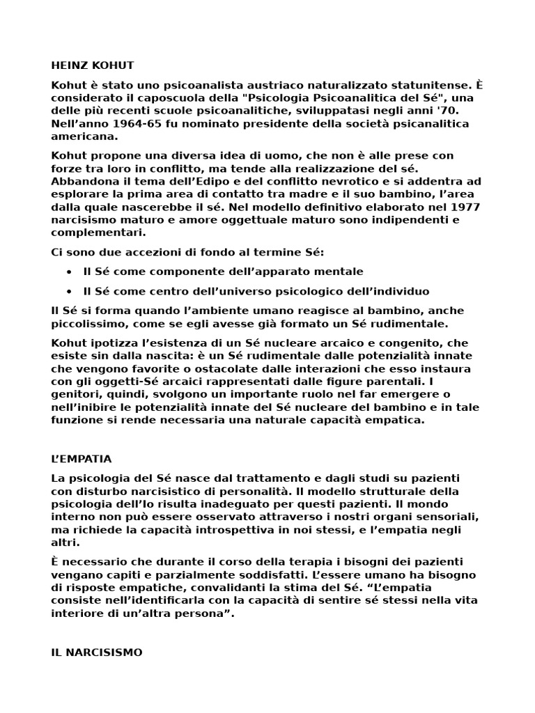 Heinz Kohut Slide | PDF