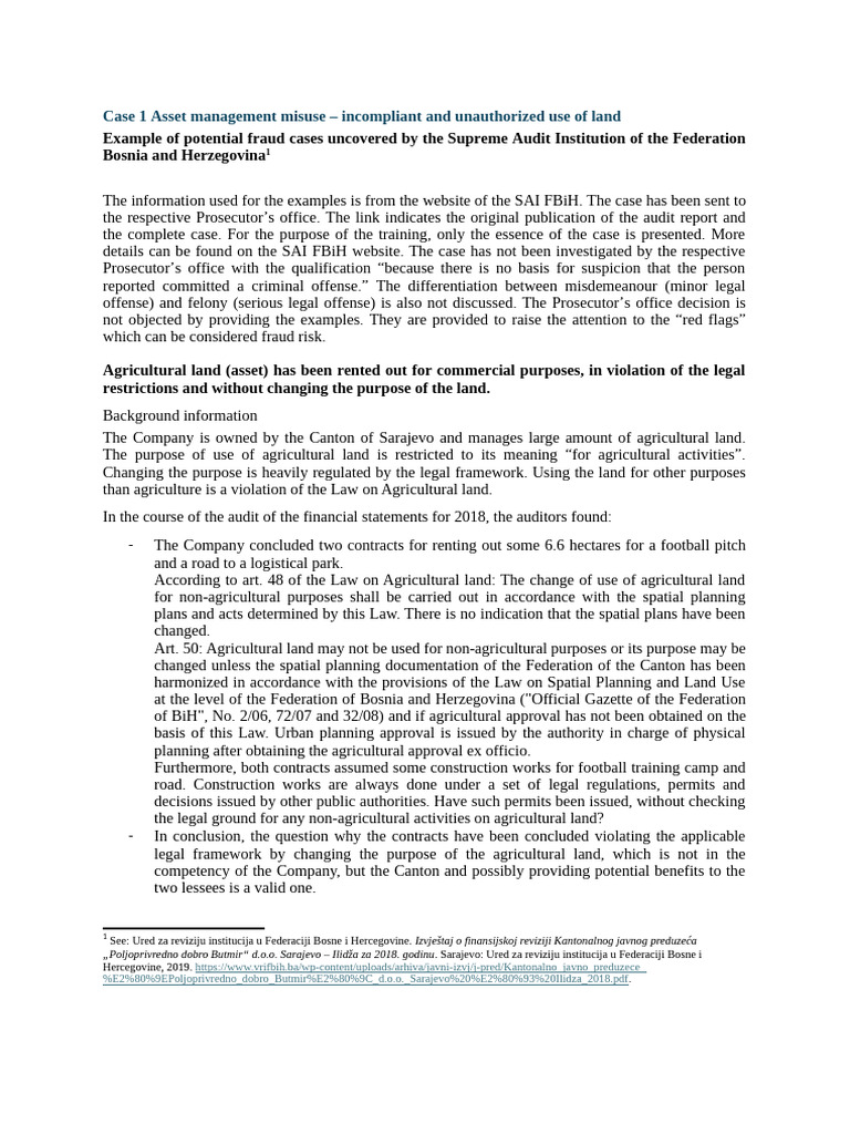 Case 1 | PDF | Lease | Internal Control