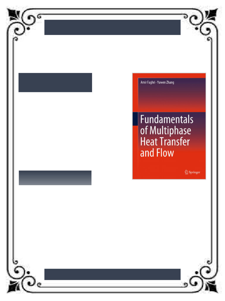 Fundamentals of Multiphase Heat Transfer and Flow Amir Faghri eBook ...
