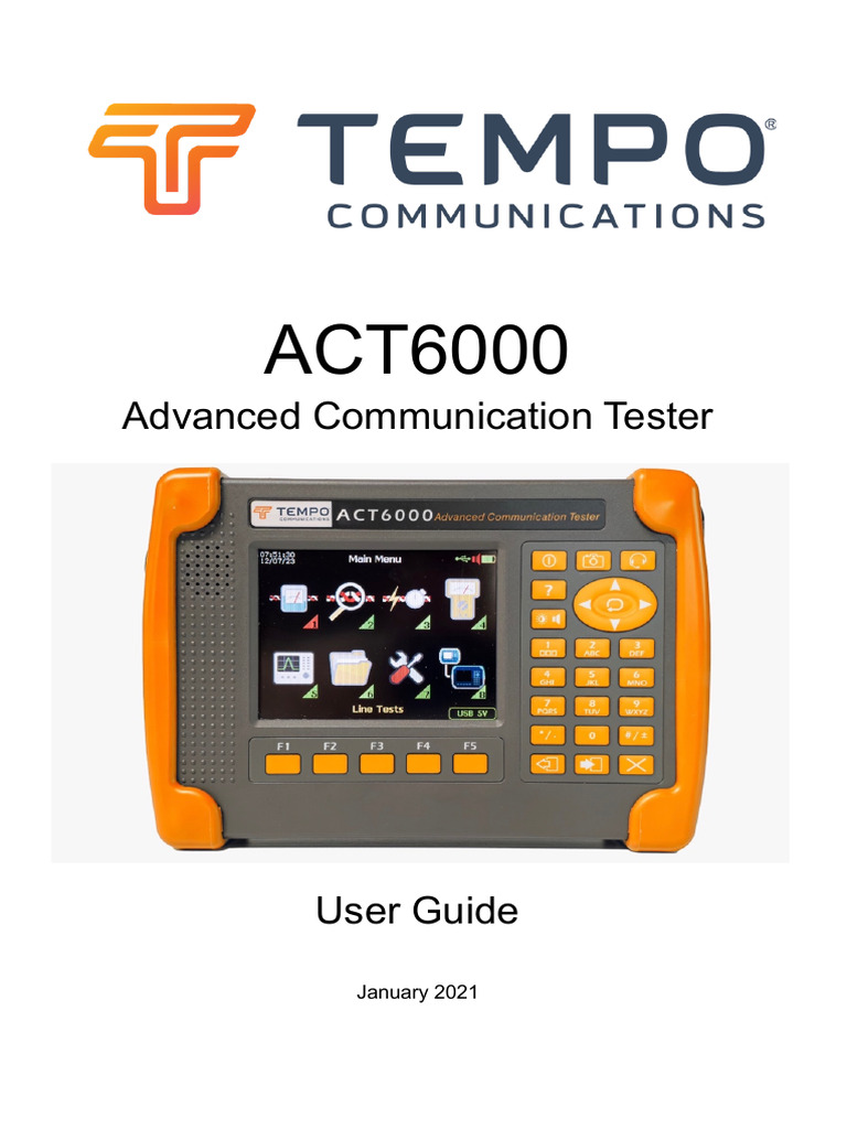 ACT6000 Advanced Communication Tester Guide | PDF | Decibel ...