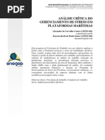 Análise dos níveis de stress em plataformas marítimas