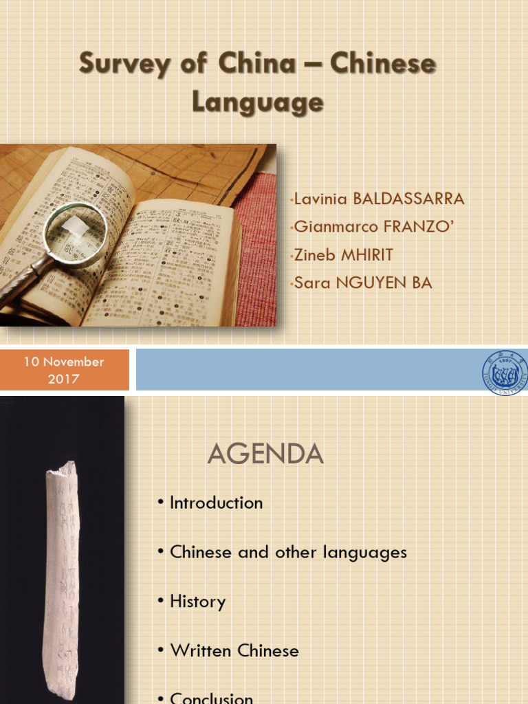 Survey of China - Language | PDF | Standard Chinese | Chinese Language