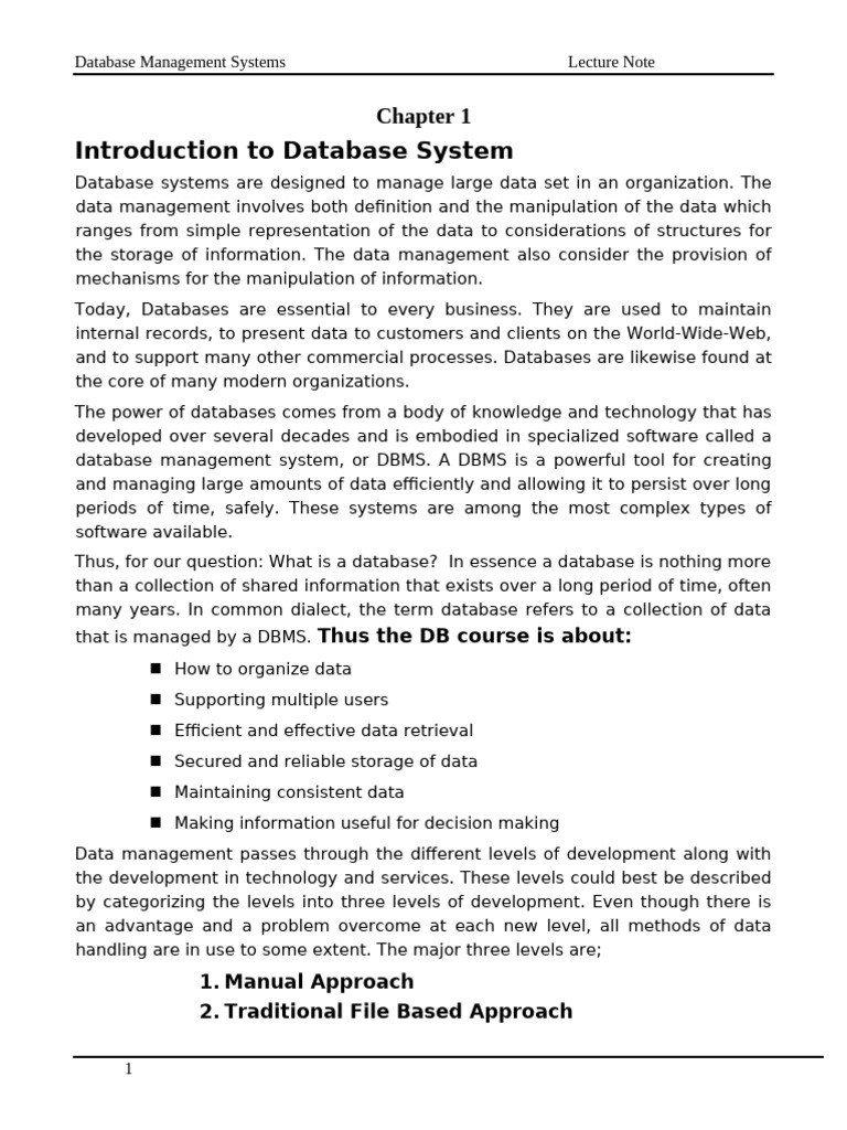 Introduction to Database Management Systems | PDF | Databases | Data Model