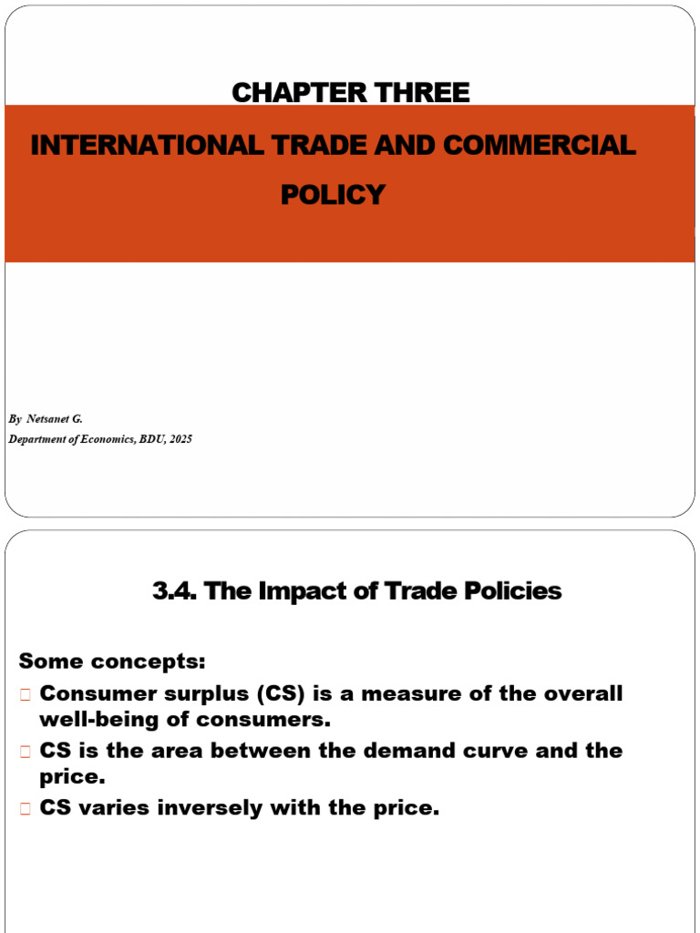 Trade Policies and Their Economic Impact | PDF | Tariff | Economic Surplus