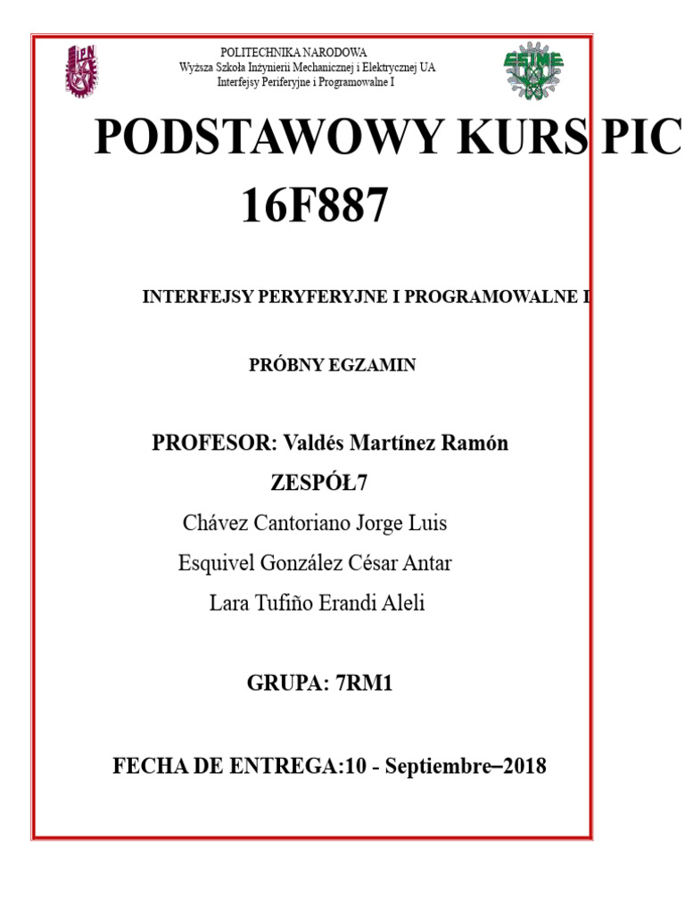 PIC16F887 | PDF