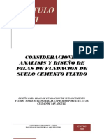 ANALISIS Y DISEÑO DE PILAS DE FUNDACION DE SUELO CEMENTO FLUIDO