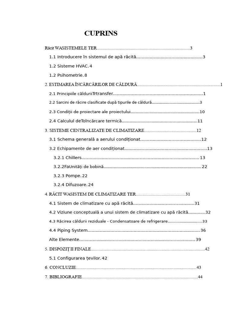 Raport de Proiect Pentru HVAC | PDF