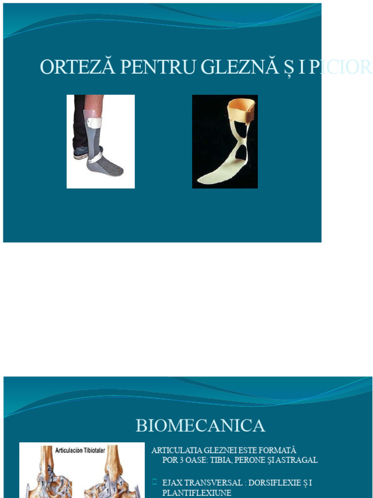 Orteze - Pentru-Gleznă - Și - Picior - Clasa - N - 4 - Actualizată | PDF