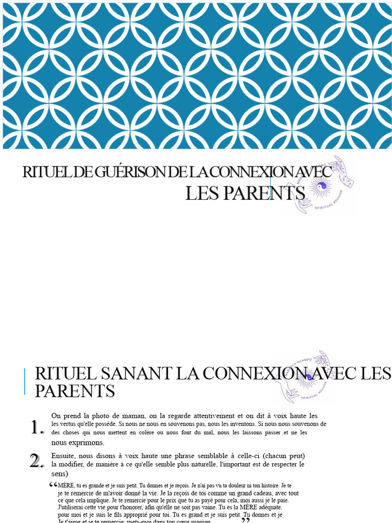Rituel de guérison avec les parents | PDF