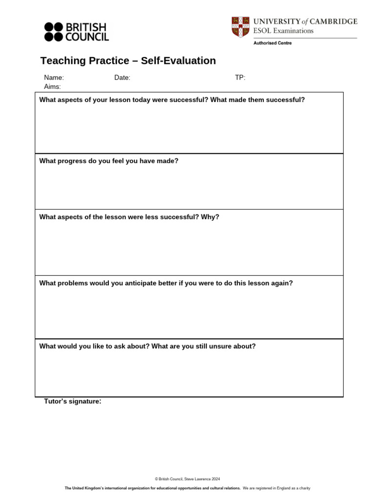 TP Self Evaluation | PDF