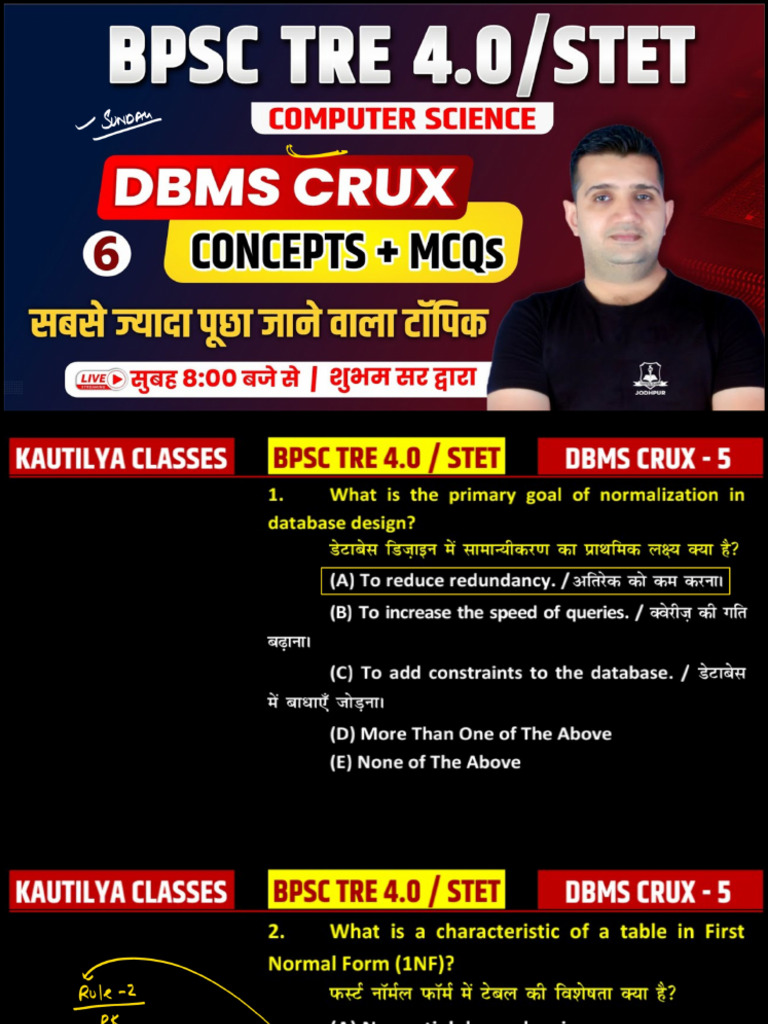 DBMS 6 | PDF