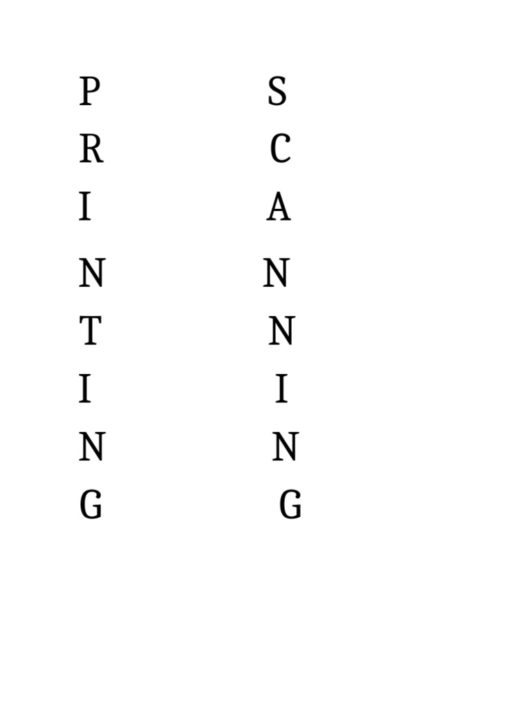 Printing Scanning Vertical | PDF