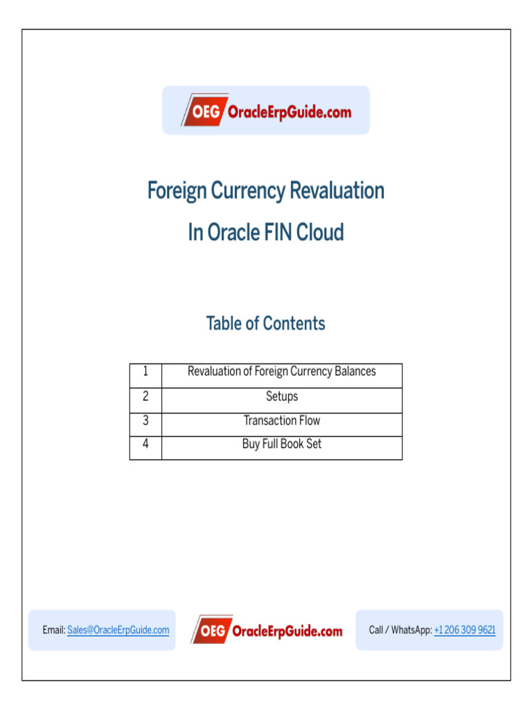 Foreign Currency Revaluation Guide | PDF | Exchange Rate | Revaluation