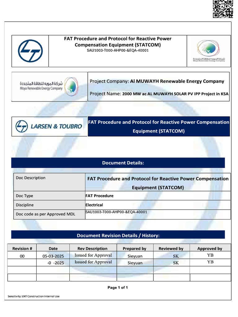Inspection Plan for STATCOM Unit | PDF | Direct Current | Insulator ...