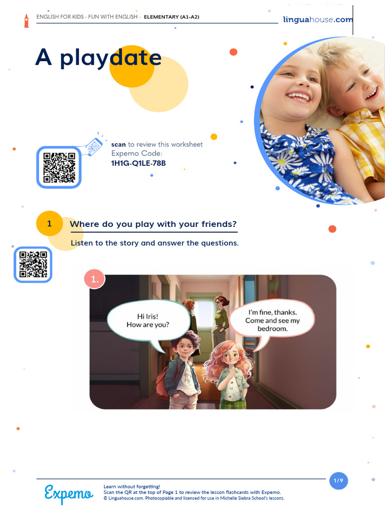 Fun English Activities for Kids A1-A2 | PDF